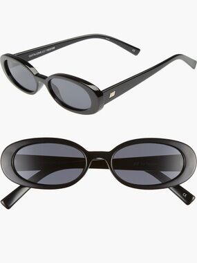 Le Specs Outta Love Sunglasses in Black Smoke Mono